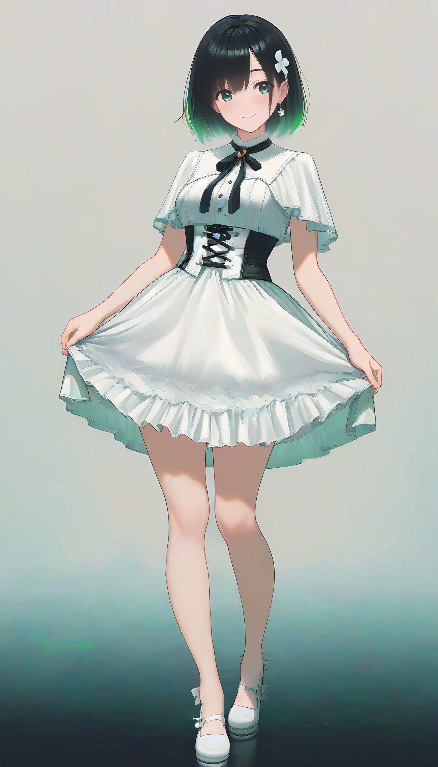 【翠乃もえ】もえちゃんがゴスロリ姿で美乳を魅せちゃう！