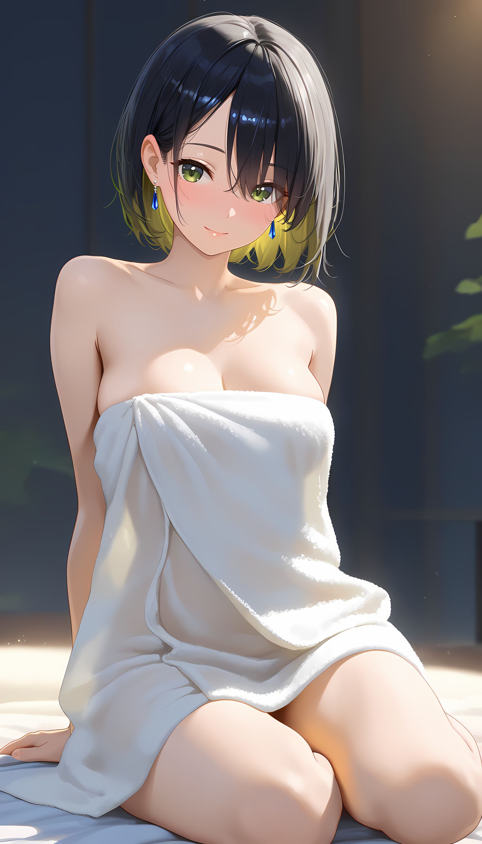 【翠乃もえ】もえちゃんがタオルを巻いてるだけで股間がムラムラしちゃう！