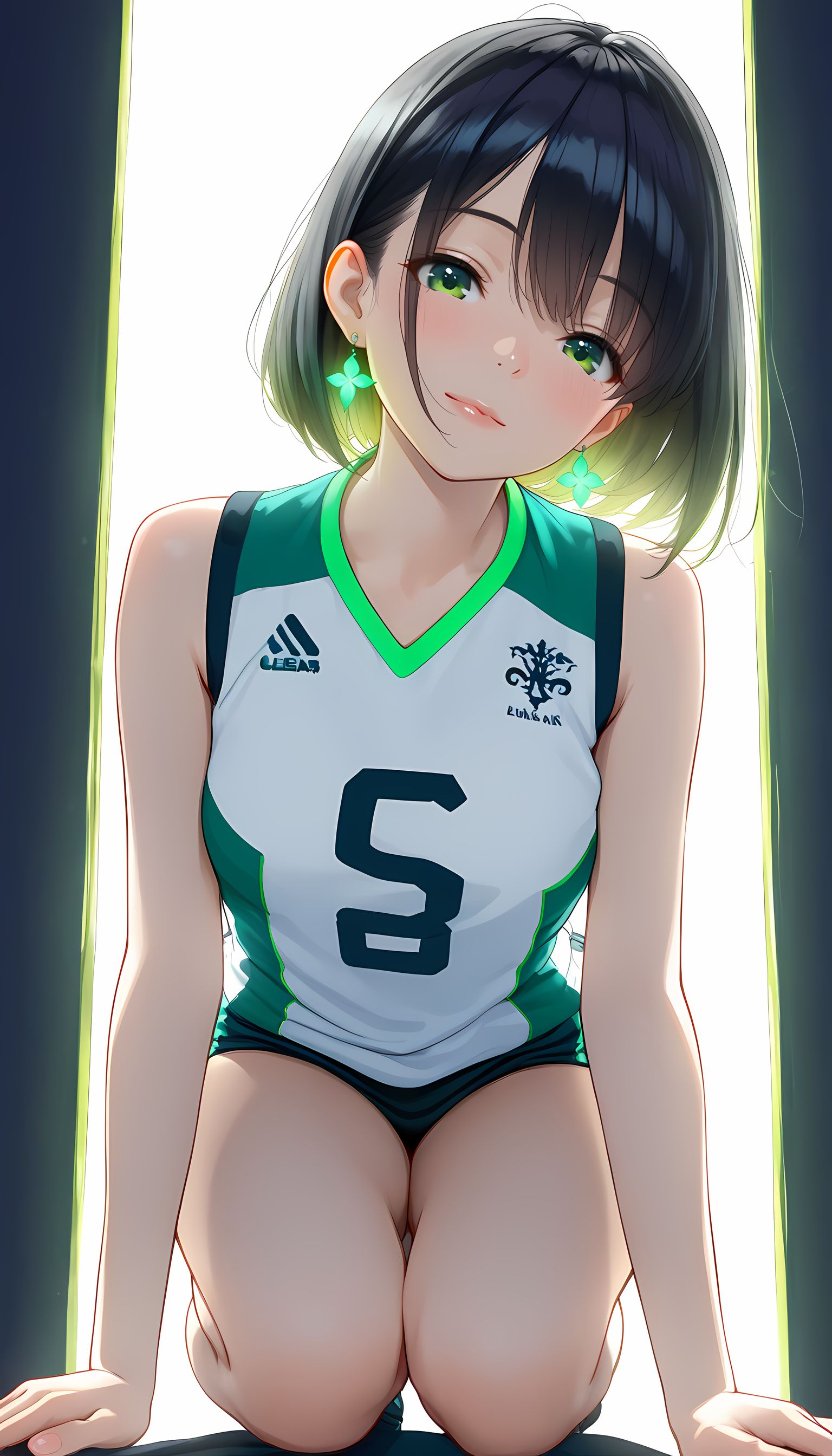 【翠乃もえ】バレーボールのユニフォームまで着こなしちゃうもえちゃん！むちっとした太ももが最高すぎる！【エロ画像】
