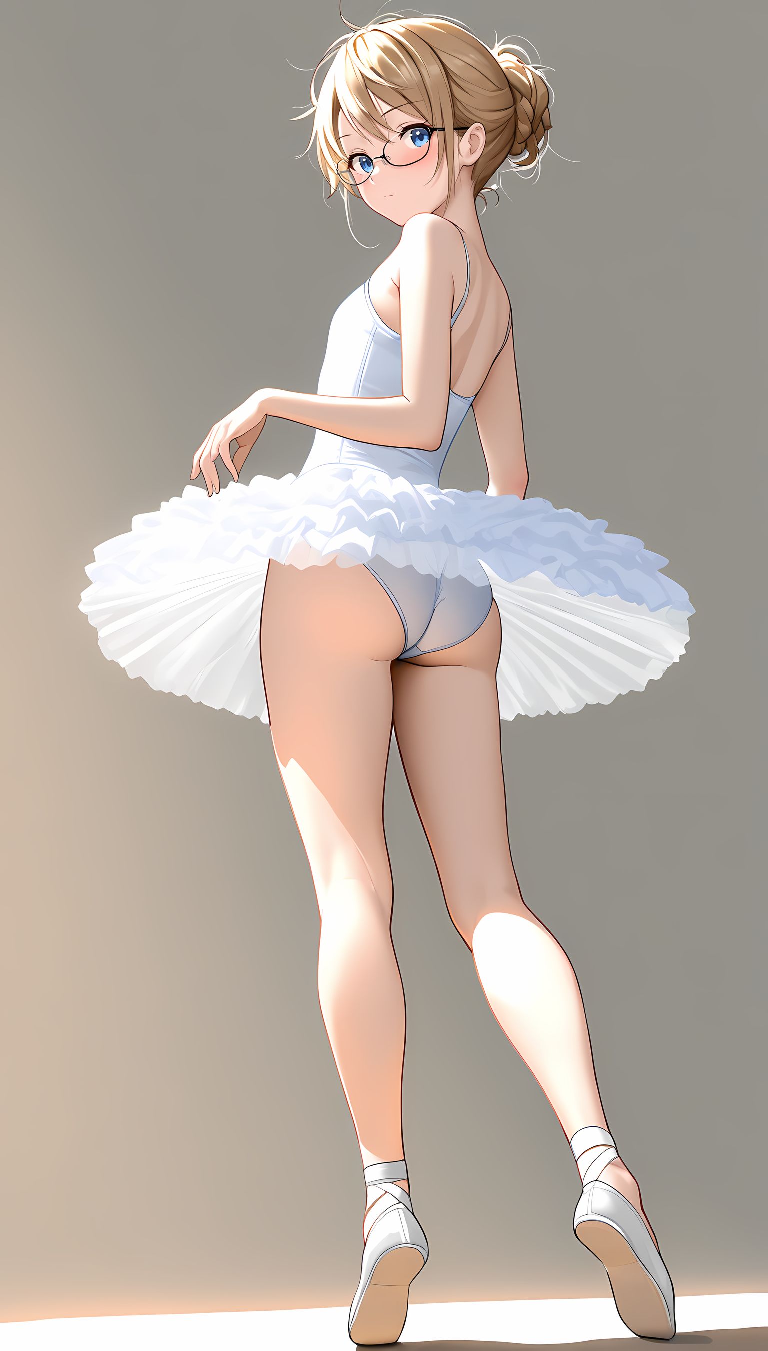 【AIイラスト】バレリーナのエロ画像！美しい曲線を描く微乳がたまらない！